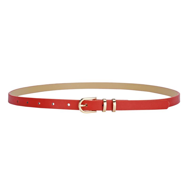 Vibrant 2024 Summer Womens Dress Featuring A Stylish Decorative Thin Waist Belt In Various Colors