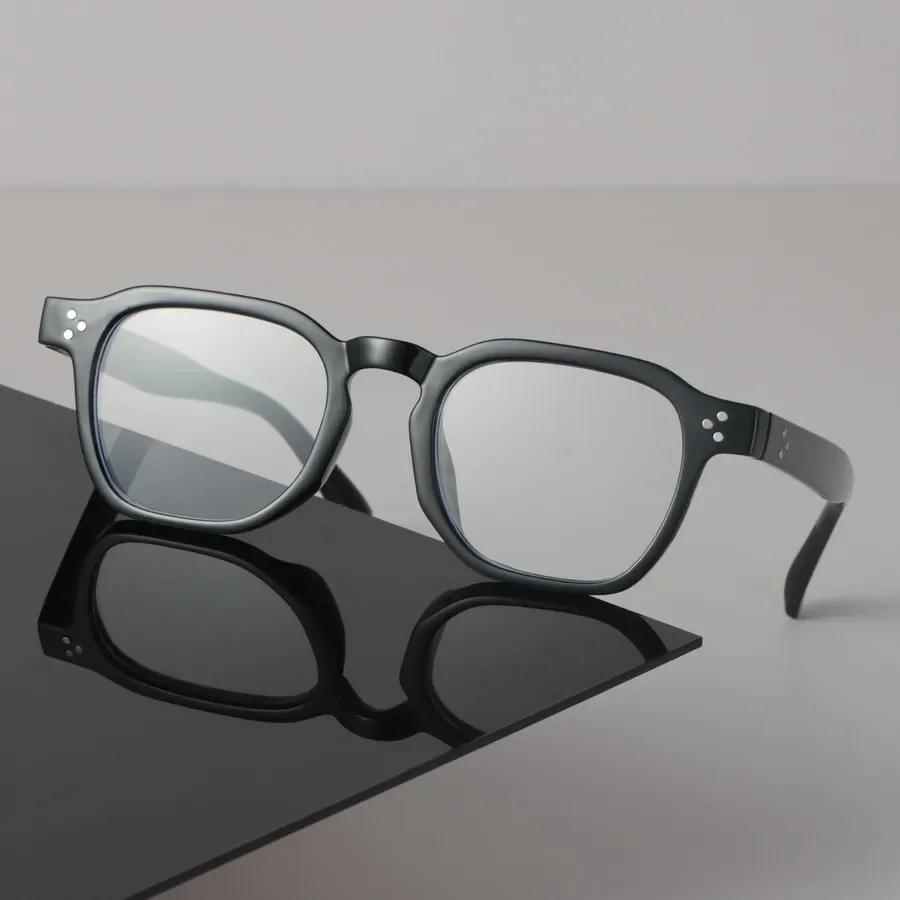 Minimalist Luxury Transparent Glasses Cool Square Frame Eyeglass Women Men Cool Clear Lens Frame Glasses