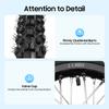 80/100-12 60/100-14 Motorcycle Tires Wheels Set, High-Grip Rubber with Aluminum Rim for Pit Dirt Bike, 200kg Load, 2-Pc Combo