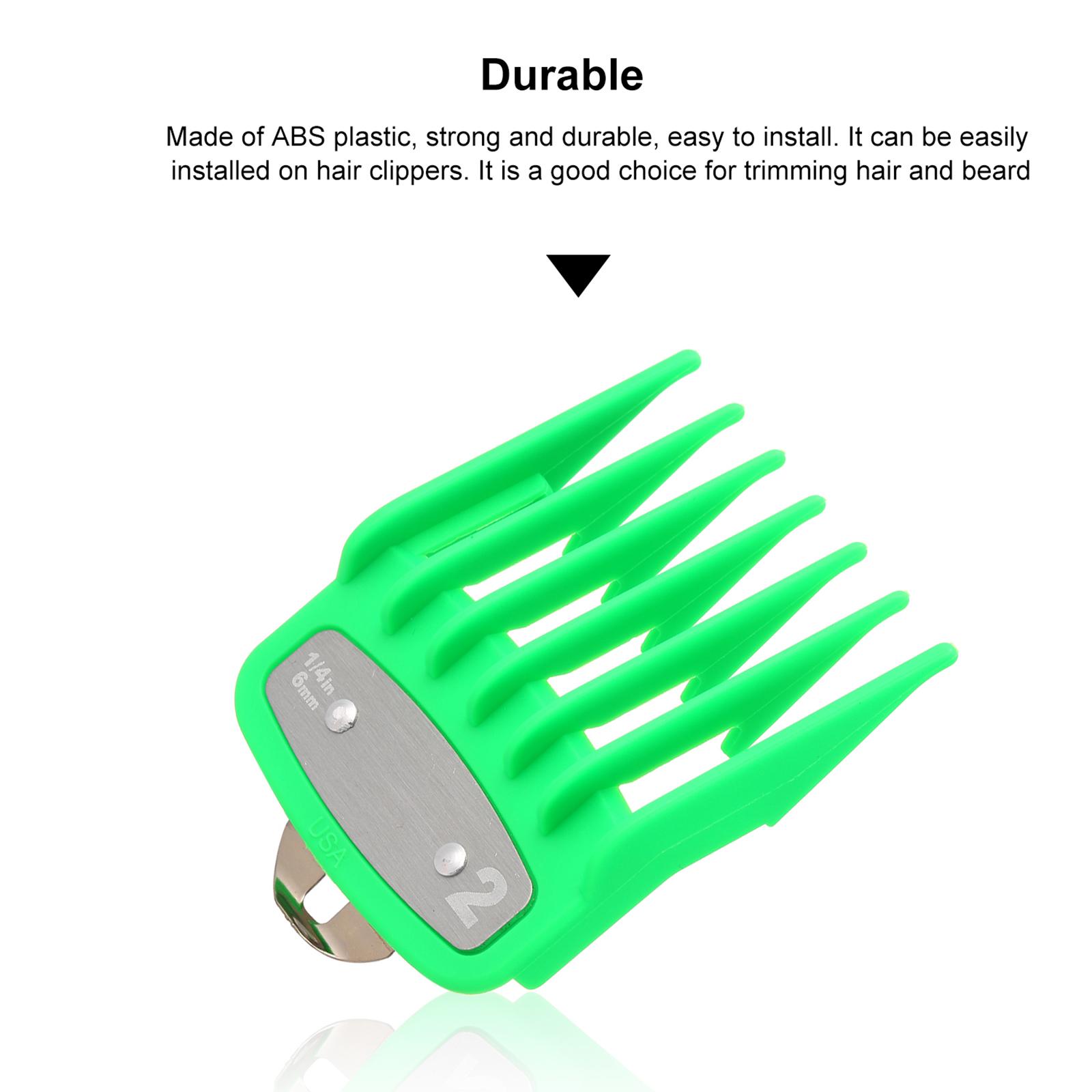 

8PCS Cutting Comb Barbers Hairdressing Tool Set Colorful Limit Comb Set Compatible with Electric Hair Clipper