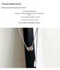 S925 Sterling Silver Korean Minimalist Lucky Tag Bean Necklace Choker