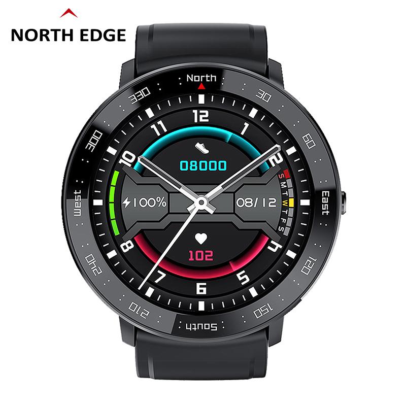 NORTH EDGE NL03 Men's Smart Watch 1.28" Touch Screen Fitness Sport Heart Rate Blood Pressure Monitor Unisex Bluetooth Smartwatch