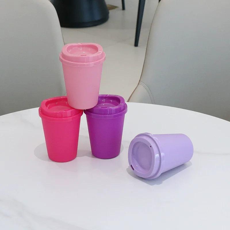 12OZ Color Reusable Plastic Straw Cup Large Capacity Leakproof Travel Tumbler for Coffee Smoothie Home Birthday Party Takeaway