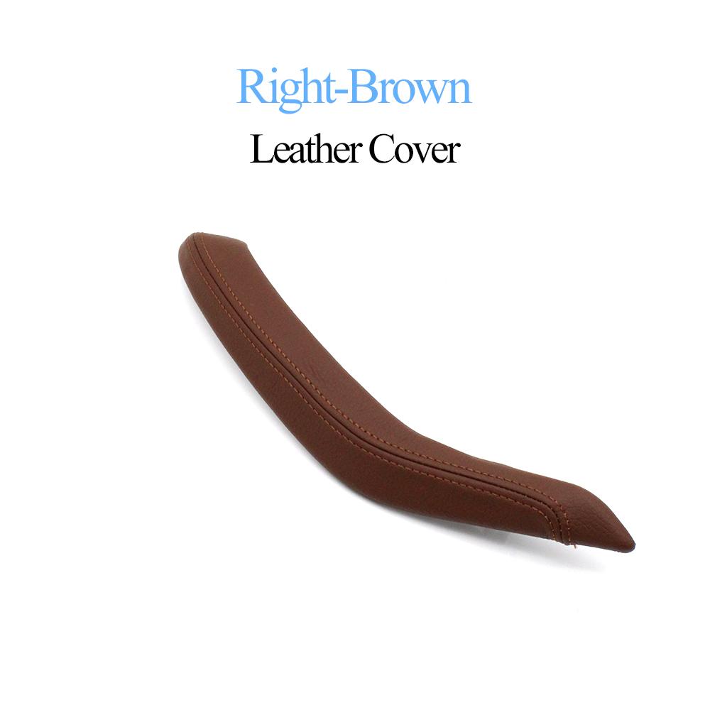 Car Front Rear Left Right Passenger Door Pull Handle Leather Outer Cover Trim Replacement For BMW X5 X6 F15 F16 2014-2018