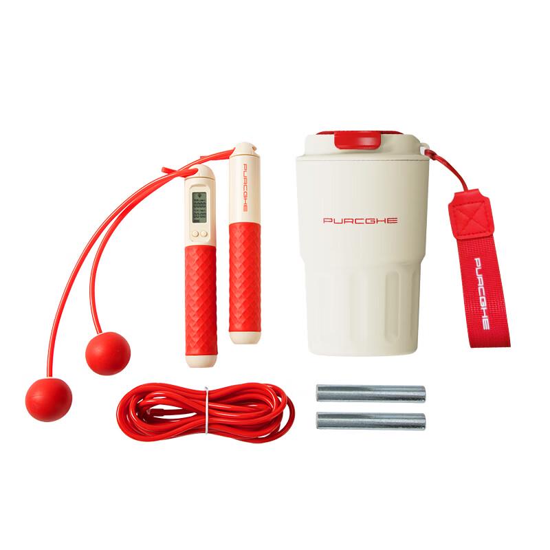 PURCGHE Jump Rope and Water Bottle Fitness Set