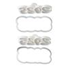 Simple New Year Cookie Cutters Pressable Biscuits Mold Plastic Cookie Stamps Baking Decorating Tool Easy to Clean