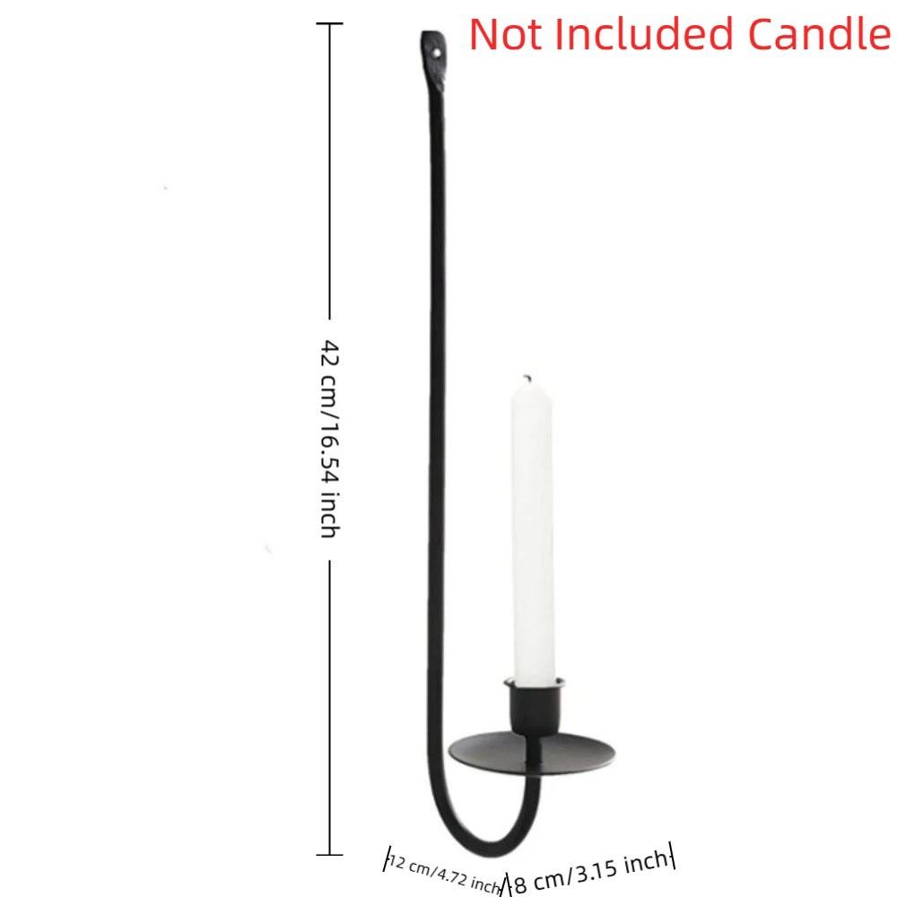 L-Shape Candlestick Holder Minimalism Metal Candle Sconce Party Prop Candle Stand  Wedding Party