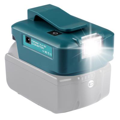 18V Led Light for Makita Li-on Battery Dual USB Port with LED Light Spotlight Outdoor Flashlight for Makita Batteries