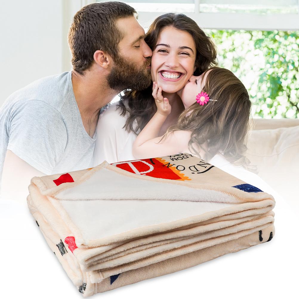 German Letters Blanket To My Son And My Daughter Super Soft Blanket Flannel Blanket Winter Warm
