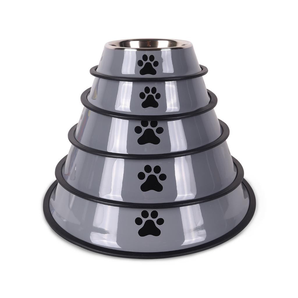 1PC Stainless Steel Pet Supplies Bowl Cat Bowl Dog Food Multi-Specification Anti-fall Food Feeding