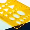 Geometric Stencil Geometric Drawing Templates Circle Stencils Clear Measuring Ruler for Engineering Drawing Building