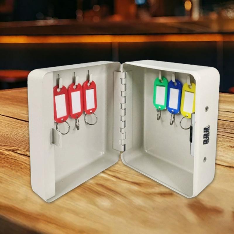 Modern Key Locking Box for Indoor Outdoor Use Combination Code Protections and Large Capacity Storage