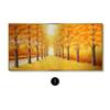 Neue Chinesische Goldene Meile Leinwand Malerei Wand Kunst Gelb Gold Baum Straße Poster Drucke für Wohnzimmer Schlafzimmer Dekoration Cuadros