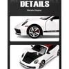 1/32 Porsche 911 Model Sports Car Toys Alloy Diecast Doors Opened Simulation Interior Rubber Tires Exquisite Supercar Toy