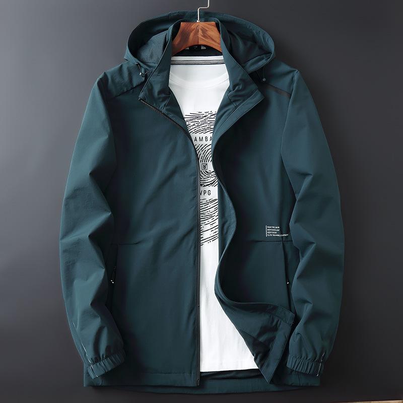 New Autumn Jacket for Men Loose Large Size Removeable Cap Casual Jacket Men Jacket Men