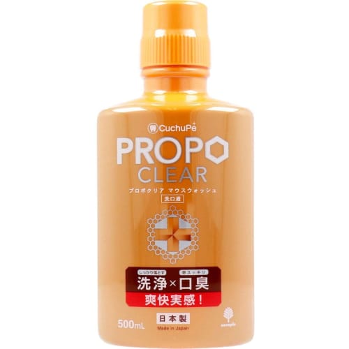 

Kiyo Jochugiku Kutuppe Propo Clear (500ml/Bottle) Mouthwash (Contains Alcohol/Mouthwash) with Xylitol for Bad Breath and Stains Removal