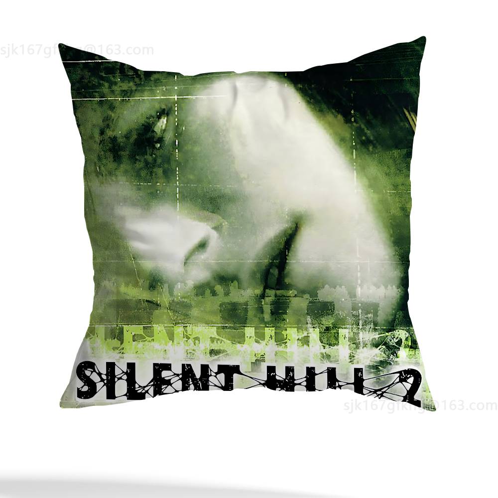 S-Silent Hill  pillowcase casual style decoration, suitable for home decoration (excluding pillow core)