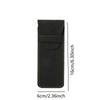 Vintage Leather Pen Case Pocket Pen Pouch Pen Sleeve Mini Stationery Organizer Bag For Students Office Women Men Business Travel
