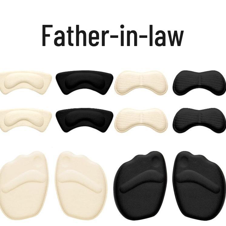 Forefoot Pad & Heel Sticker Set: Anti-Wear, Breathable, Half-Size Cushion with Toe Plug