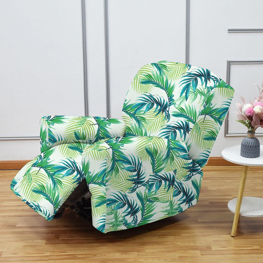 4pcs/set Dustproof Repellent Recliner Sofa Cover Solid Color Stretch Couch Coushion  Relax Sofa Slipcover for Living Room 60-90CM