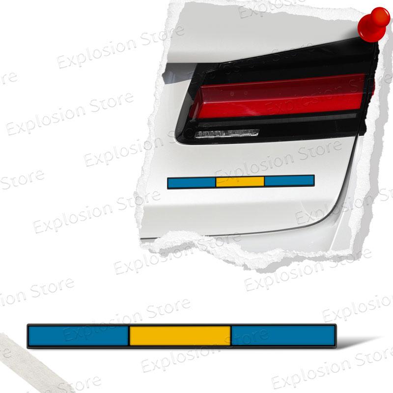 1Pc 3D Metal Car Decor Swedish Flag Emblem Rear Tailgate Boot Badge Sticker Trunk Body Decal For XC40 XC60 V40 V60 V90 S40 C30