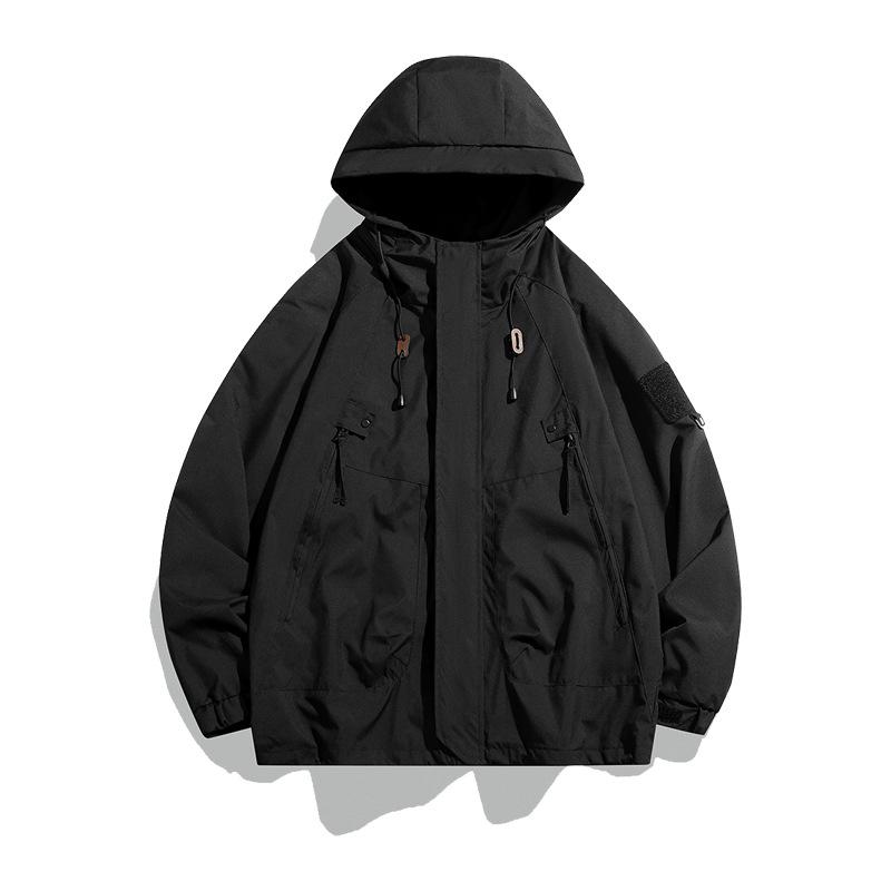 Spring and Autumn New Couples Functional Wind Windproof Rainproof Jacket American Tooling Men's Jacket Can Be Customized