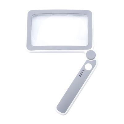 Magnifying Glass with 10 LED Light 4Times Foldable Handhelds Illuminated Magnifier Reading Magnifying Glass for Senior