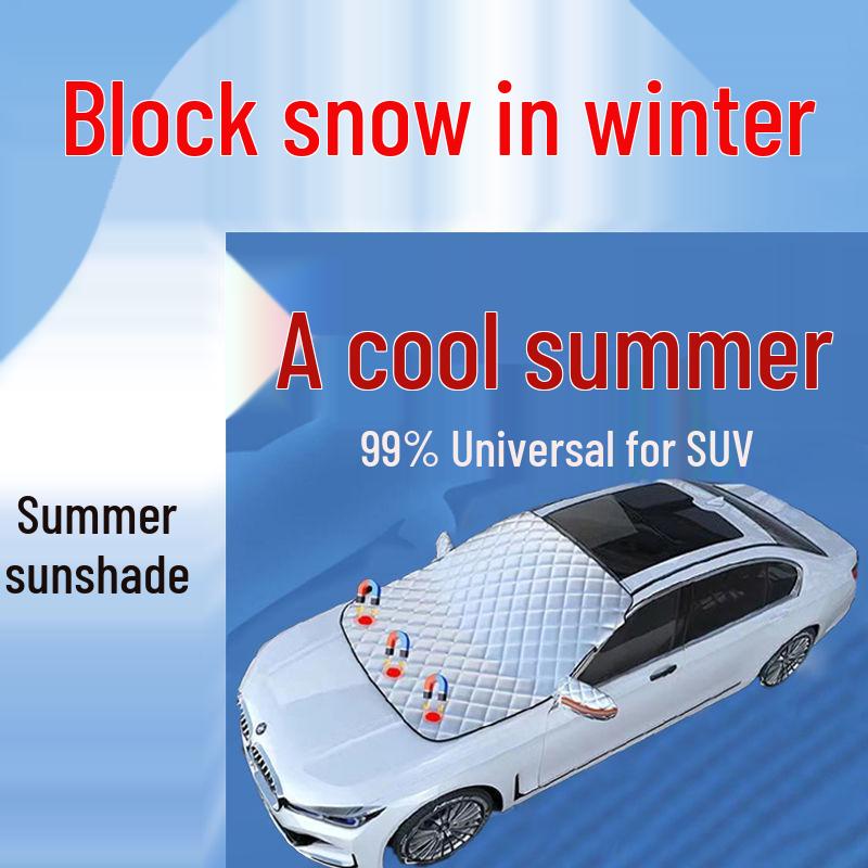 Magnetischer Universeller Auto-Windschutzscheiben-Schnee- und Sonnenschutz: Frostschutz, Frostschutzmittel, Verdickte Sonnenabdeckung.