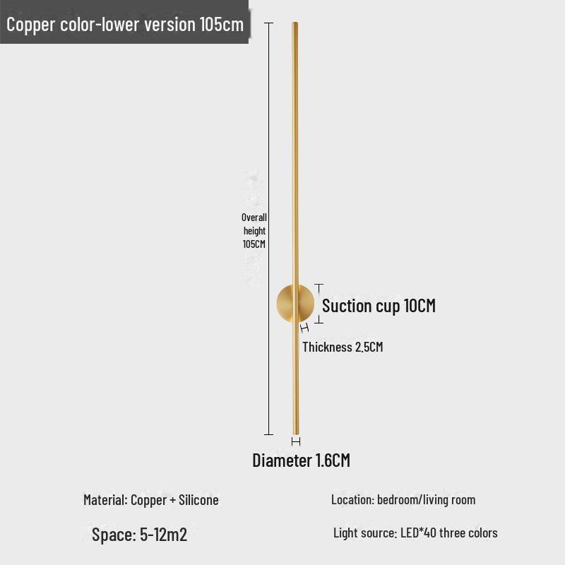 LED Minimalist Modern Wall Lamp for Bedroom/Living Room