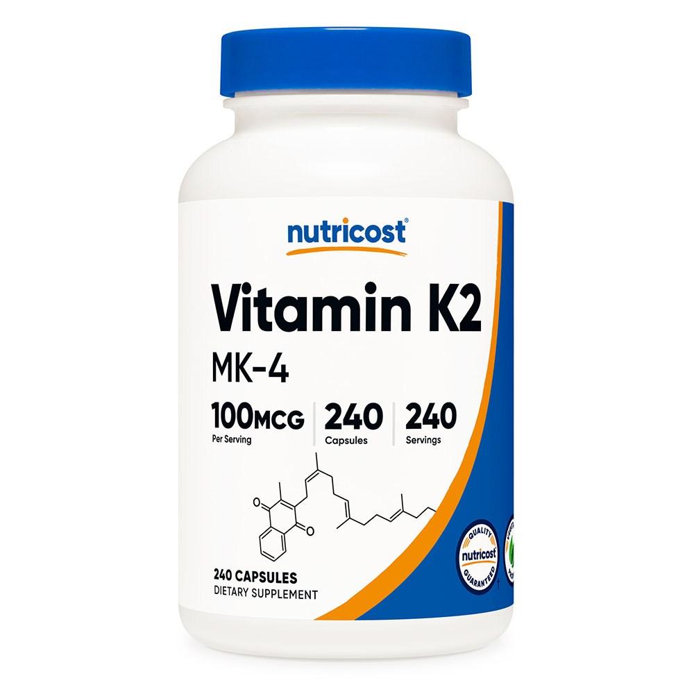 Nutricost Vitamin K-2 MK-4 100mcg 240 Capsules 1 Pcs