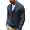 Men S Knitted Cardigan Long Sleeve Lapel Pocket Casual Winter Sweater