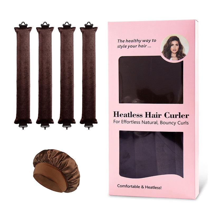 Heatless Curling Rod with Metal Hook for Easy Sleep-In Big Wave Curls