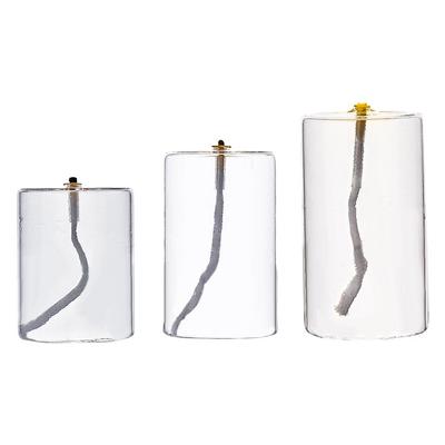 Wiederbefüllbare Glasölkerze Öl Lampe für Esszimmer Party Weihnachten Hochzeit Glas Kerzenhalter für Hochzeit Teelicht