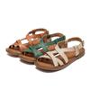 Mode GKTINOO Sommersandalen Damen Zehenfrei Echtes Leder Damen Sandalen Neu Hohl Retro Handgefertigt Bequem Outdoor Strandschuhe