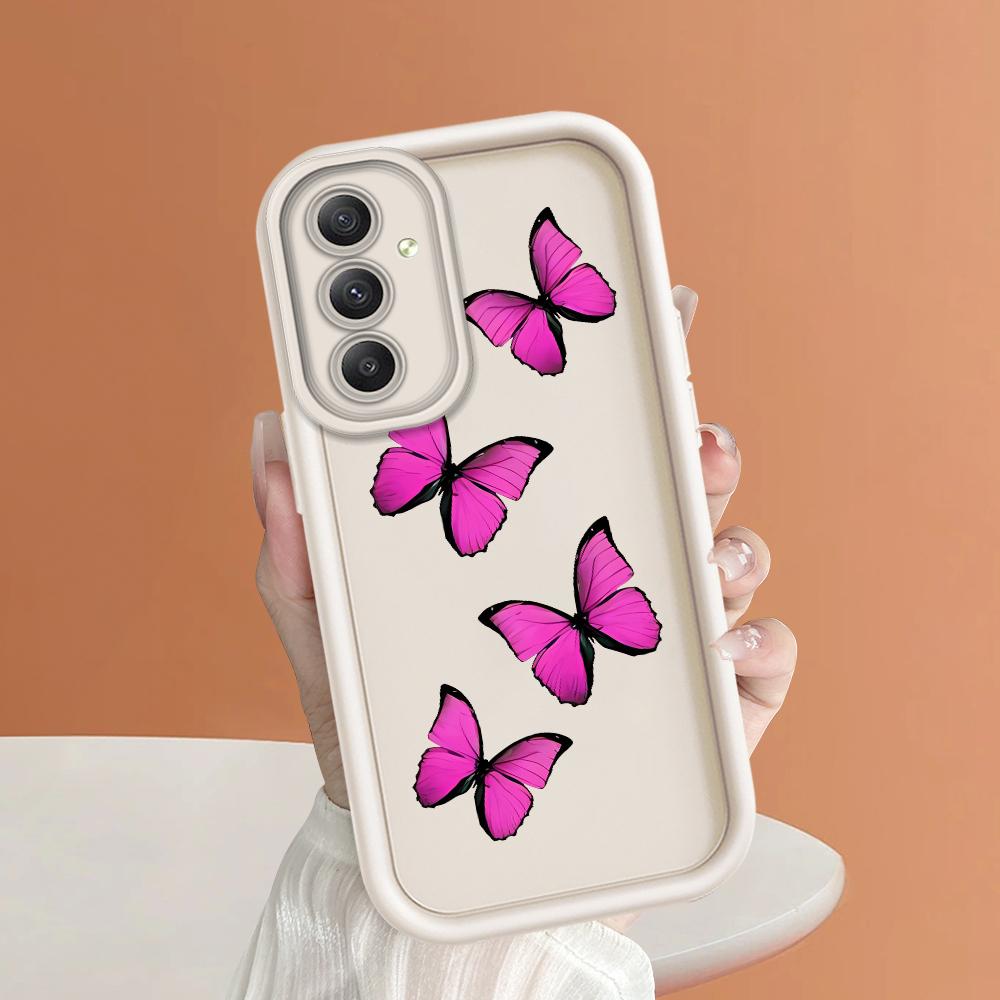 Soft Silicone Square Ladder Printing Pattern Phone Casing Full Cover Camera Shockproof Protection Rubber Case for Samsung