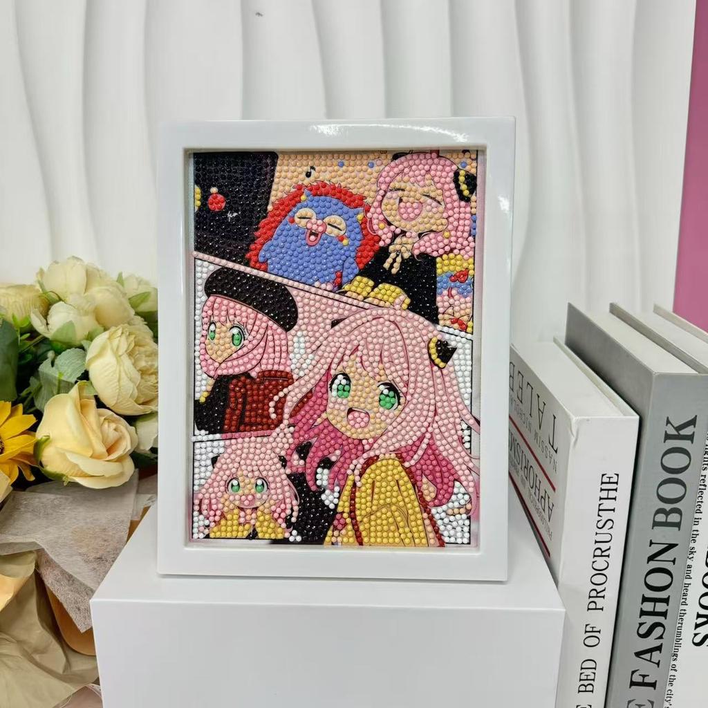 Children'S Diamond Painting Framed Handmade Diy Material Bag Sanrio Diamond Paste Painting Concentration Toy