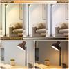 Adjustable LED Floor & Table Lamp 3 Colors Dimmable for Living Room/Office-Black