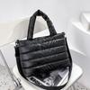 Travel Crossbody Handbag Lightweight Quilted Puffy Handbag Down Cott Padded Shoulder Bag Puffer Tote Bag Women's Handbags