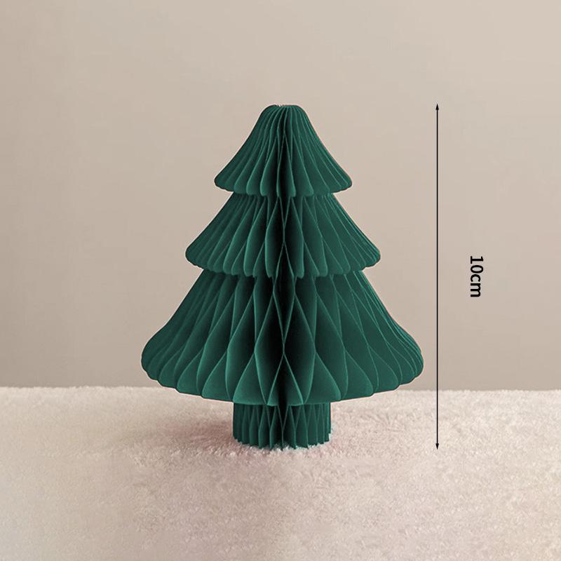 2026 Christmas Tree Honeycomb Ball 3D Folding Christmas Tree Ornament Desktop Decoration  for Xmas Navidad Happy New Year Decor