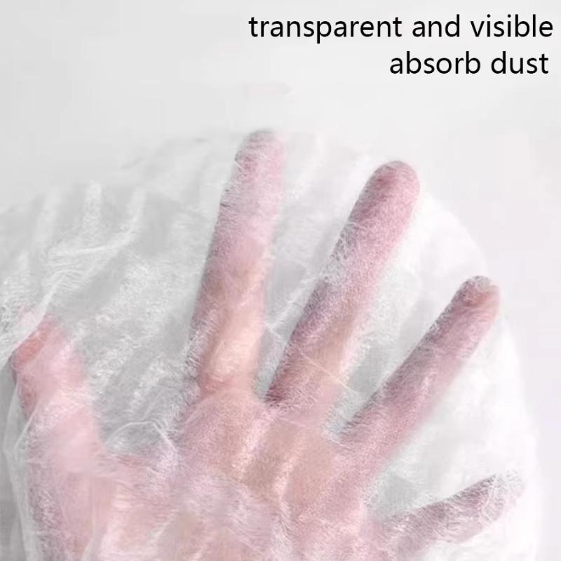 100 Pcs Disposable Non Woven Dust Mop Replacement Covers Electrostatic Adsorption No Wash Needed For Home Daily Floor Wall