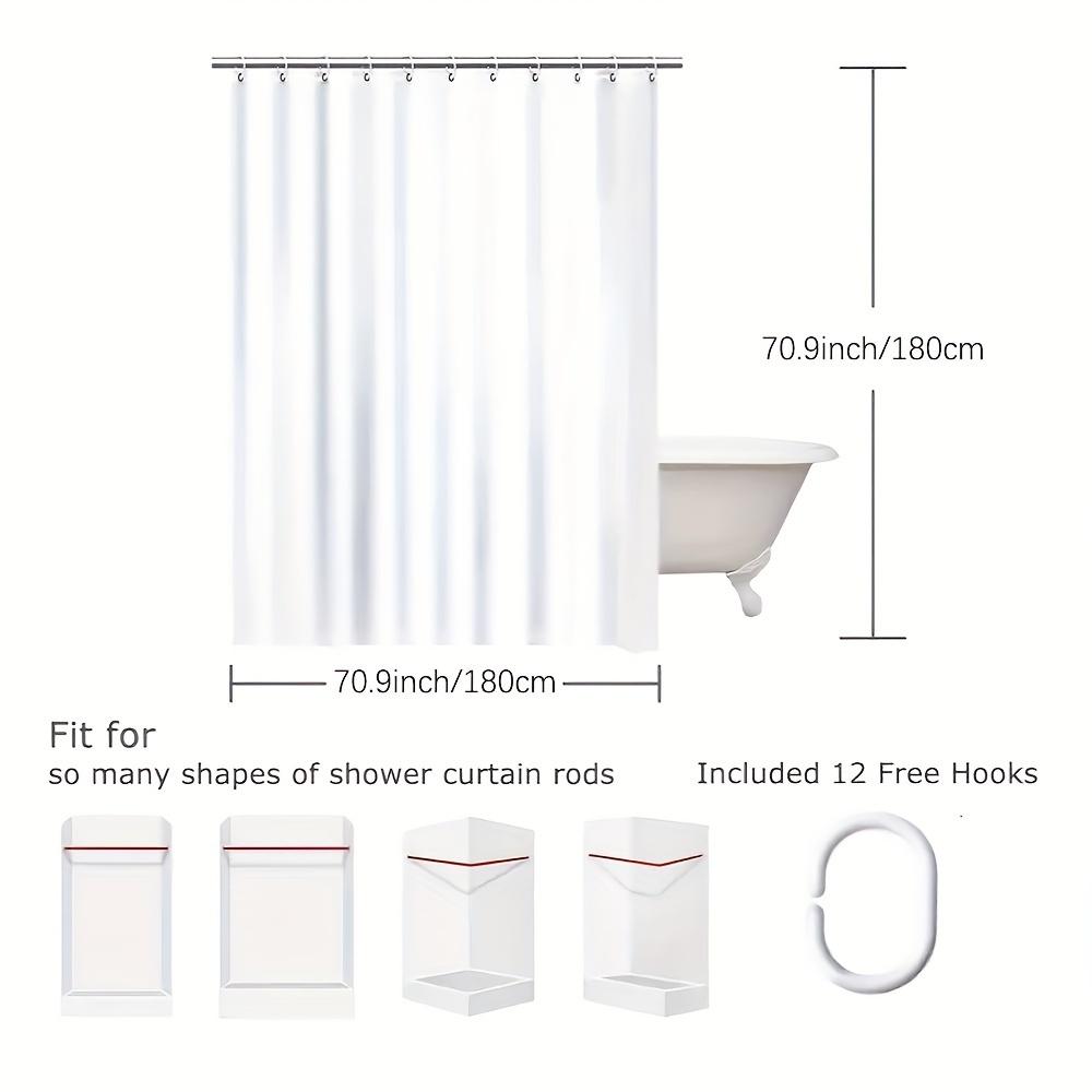 1/4Pcs Halloween Decoration Pure White Ghost Pattern Shower Curtain Bathroom Decor Halloween Decoration Indoor Shower Curtain