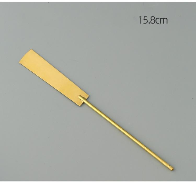 Brass Incense Seal Tool DIY Play Extension Incense Seal Incense Shovel Incense Scoop Ash Incense Sweep Incense Supplies Tools