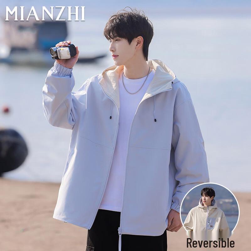 

Men s American Style Reversible Hooded Jacket M