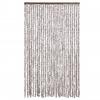 Fly Screen Curtain Beige and White 118 X 220 Cm Chenille