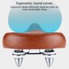 Ergonomic Bike Saddle Bike Seat with Shock Absorption and Waterproof Leather Suitable for Long Rides Water resistant