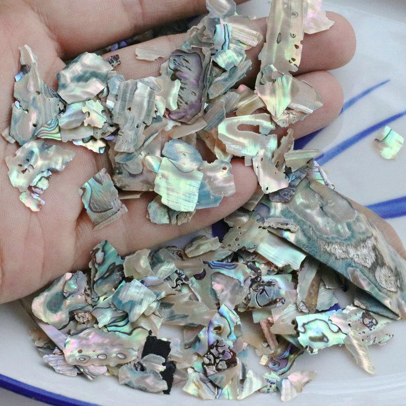 Handmade Natural Abalone Shell Fragments for Jewelry and Nail Art Design