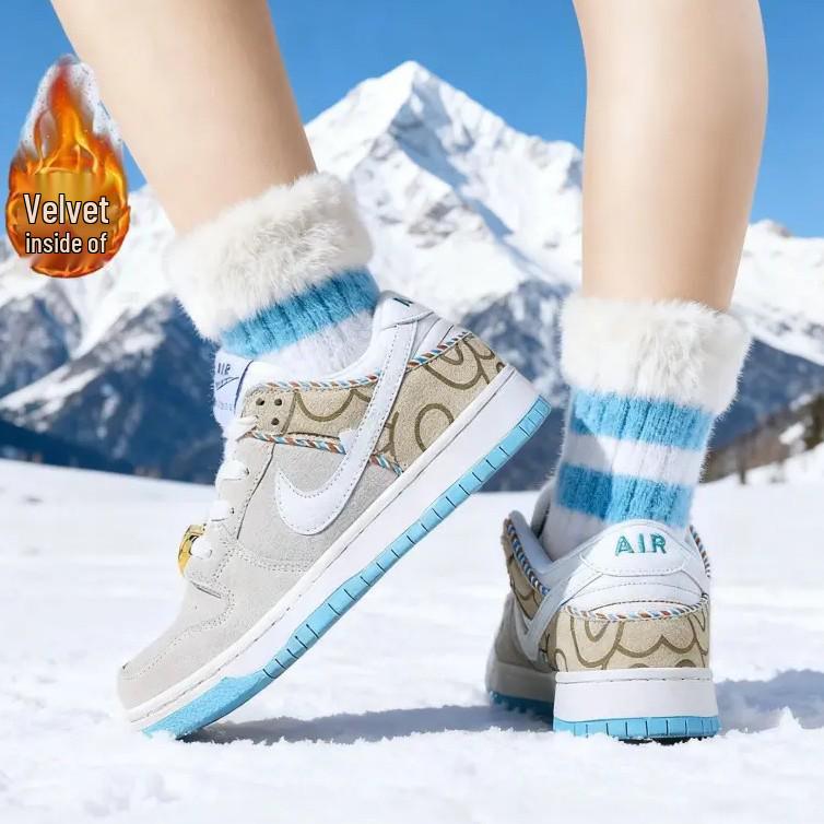 2025 Kids & Parent-Child Winter Sports Skate Shoes - Warm Velvet, Indoor/Outdoor Use