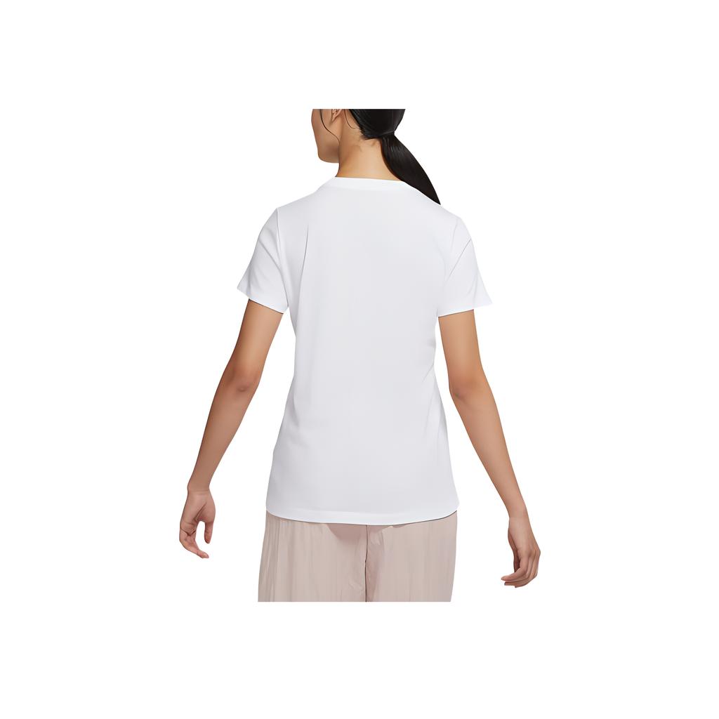 Nike Cartoon Anime Pattern Logo Print Round Neck Short Sleeve T-Shirt Women T-Shirts White DQ3148-100