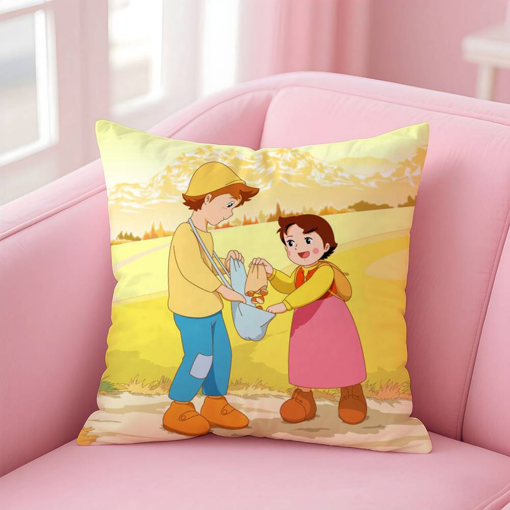 Liebevoller Film Heidi Peter Kissenbezug Komfort Sofa Bett Seidig Elegant Unsichtbarer Reißverschluss Kundenspezifischer Dekorativer Kissenbezug