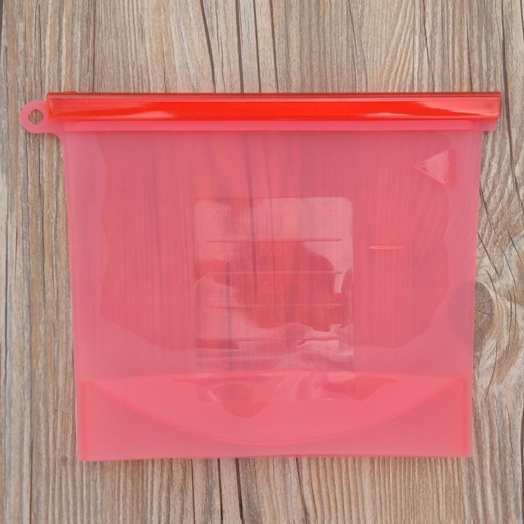 

5 шт. Силиконовые контейнеры для хранения продуктов Герметичные контейнеры Многоразовый стоячий пакет с зип-застежкой Пакет для свежих продуктов Пакет для хранения продуктов Свежий 5pcs&500ml